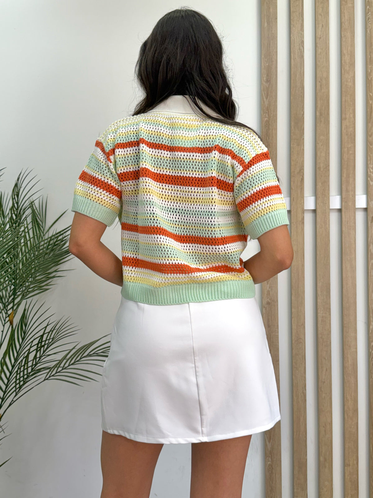 Blusa en hilo manga corta paquita